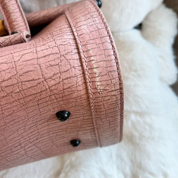 🥳SOLD🥳Gucci💕Bamboo Bullet Bag in Pink - Picture 9 of 17